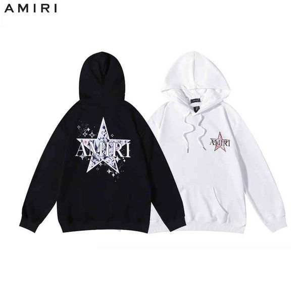 autumn and winter new mens hoodies amiry hoodie sweatshirt sweater five pointed star front rear direct spray printing men's women', Black
autumn and winter new mens hoodies amiry hoodie sweatshirt sweater five pointed star front rear direct spray printing men's women', Black