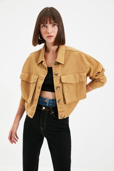 women's jackets trendyol pocket detail denim jacket twoaw22ce0284, Black;brown
women's jackets trendyol pocket detail denim jacket twoaw22ce0284, Black;brown