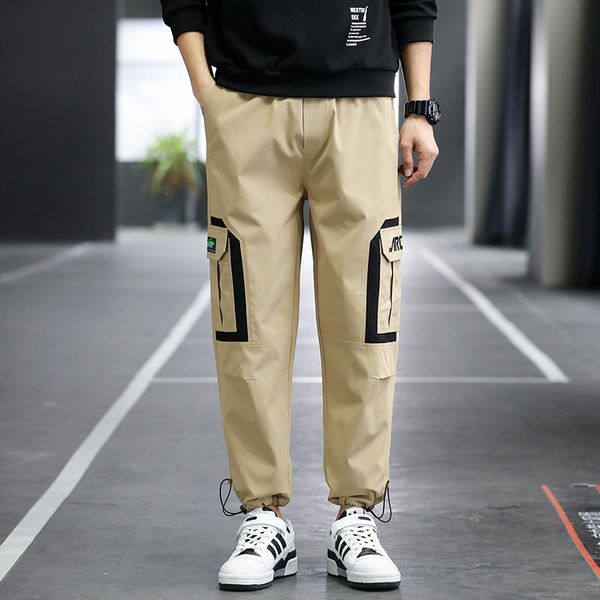 men's casual pants men 2021 spring new khaki plus size joggers trousers solid color street wear sports pants trousers for men, Black
men's casual pants men 2021 spring new khaki plus size joggers trousers solid color street wear sports pants trousers for men, Black