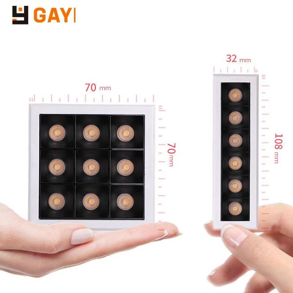downlights gaoyi design square linear mini led downlight small embedded light ra90 3w 5w 7w 9w 12w 20w for no main lighting solution
downlights gaoyi design square linear mini led downlight small embedded light ra90 3w 5w 7w 9w 12w 20w for no main lighting solution