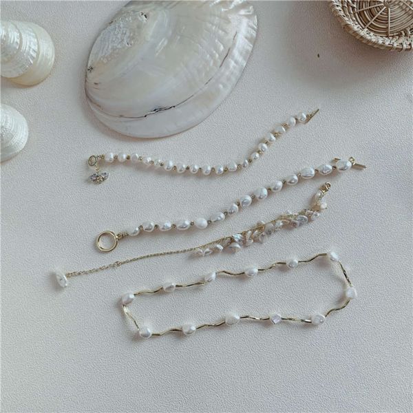 hbp fashion south korea new style baroque minority cold department net red freshwater pearl versatile friend bracelet, Silver
hbp fashion south korea new style baroque minority cold department net red freshwater pearl versatile friend bracelet, Silver