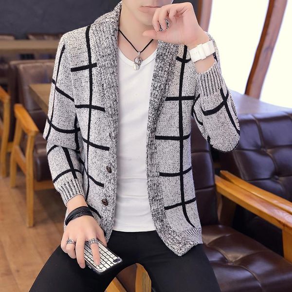 men's sweaters brand sweater men plaid stand colar cardigans long sleeve homme warm knitting coats drop male, White;black
men's sweaters brand sweater men plaid stand colar cardigans long sleeve homme warm knitting coats drop male, White;black