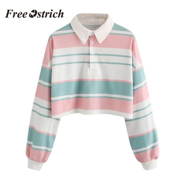 women's hoodies & sweatshirts ostrich women harajuku sweatshirt autumn lapel long sleeve striped short pullover loose plus size female, Black
women's hoodies & sweatshirts ostrich women harajuku sweatshirt autumn lapel long sleeve striped short pullover loose plus size female, Black