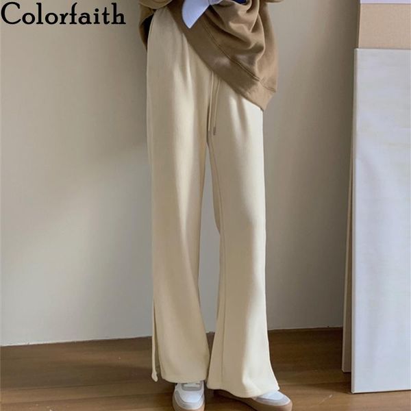 women's pants & capris colorfaith 2021 spring autumn women wide leg high waist sweatpants thicken split ankle-length trousers p413, Black;white
women's pants & capris colorfaith 2021 spring autumn women wide leg high waist sweatpants thicken split ankle-length trousers p413, Black;white