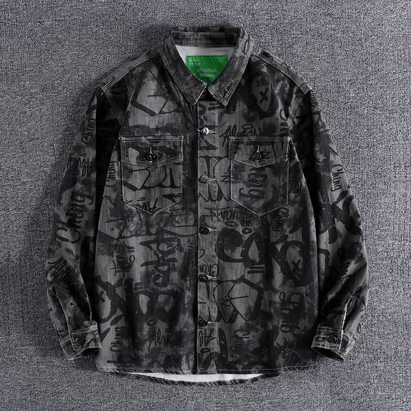 2021 new arrival letter print spring autumn casual denim outerwear loose jacket men's coat clothes 0463 khel, Black;brown
2021 new arrival letter print spring autumn casual denim outerwear loose jacket men's coat clothes 0463 khel, Black;brown
