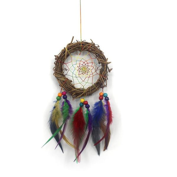 decorative objects & figurines nordic rattan dream catcher color feather woven net car bedroom ornaments to ie friends creative valentine�
decorative objects & figurines nordic rattan dream catcher color feather woven net car bedroom ornaments to ie friends creative valentine�