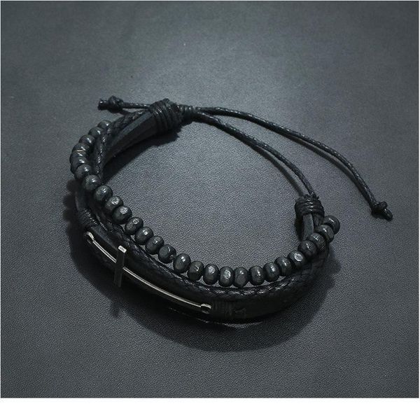 eif dock vintage handmade diy braided leather bracelet alloy cross leather adjustable wooden beads men's hand strap jllmbh
eif dock vintage handmade diy braided leather bracelet alloy cross leather adjustable wooden beads men's hand strap jllmbh