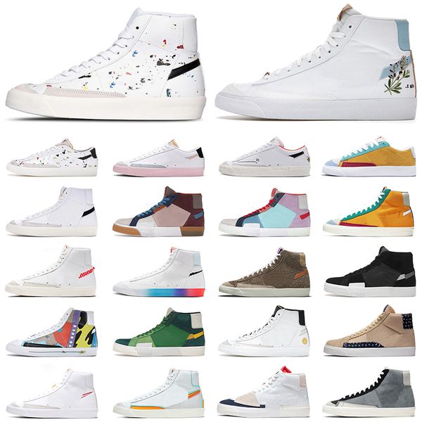 blazer mid 77 vintage designer shoes high low men women casual sneakers have a good game mosaic raygun paint splatter fashion sports mens tr, Black
blazer mid 77 vintage designer shoes high low men women casual sneakers have a good game mosaic raygun paint splatter fashion sports mens tr, Black