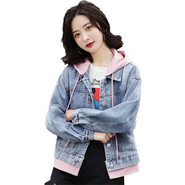 women's jackets spring autumn denim jacket fashion loose short casual hooded outerwear female windbreaker plus size cowboy coat, Black;brown
women's jackets spring autumn denim jacket fashion loose short casual hooded outerwear female windbreaker plus size cowboy coat, Black;brown