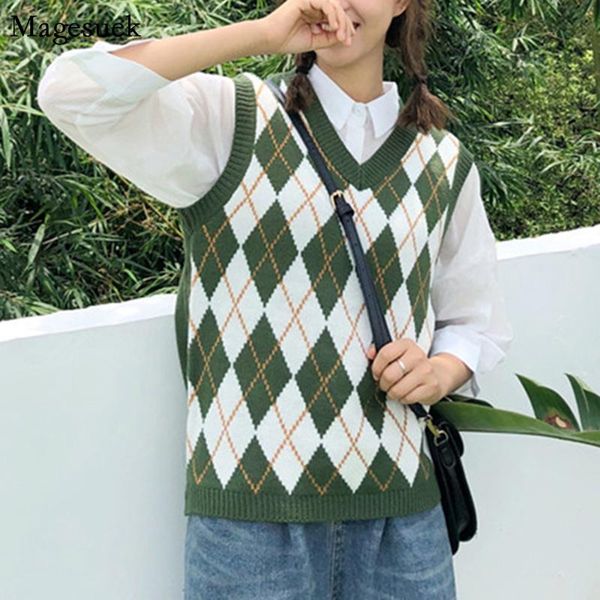 women's sweaters spring autumn argyle sweater vest preppy style loose women pullover sleeveless plaid knitted vests 11832, White;black
women's sweaters spring autumn argyle sweater vest preppy style loose women pullover sleeveless plaid knitted vests 11832, White;black