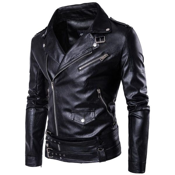 men's fur & faux 2021 autumn men pu leather jacket male fashion punk outwear man motorcycle biker plus size 5xl short coat k140, Black
men's fur & faux 2021 autumn men pu leather jacket male fashion punk outwear man motorcycle biker plus size 5xl short coat k140, Black