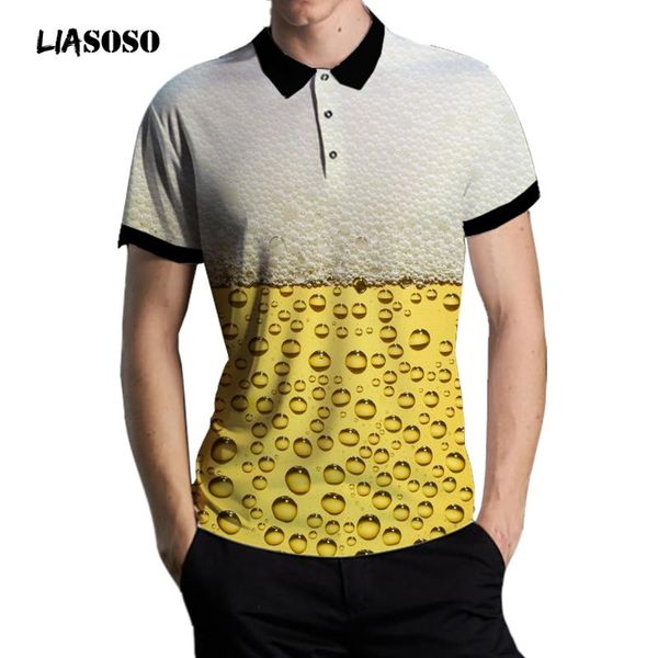 men's polos liasoso shirts 3d print beer summer casual fashion short sleeve slim fit shirt funny men clothing breathable, White;black
men's polos liasoso shirts 3d print beer summer casual fashion short sleeve slim fit shirt funny men clothing breathable, White;black