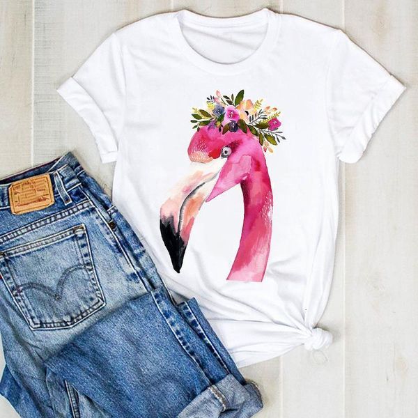 women lady flamingo flower cartoon cute ladies cute fashion summer t tee tshirt womens female shirt clothes graphic t-shirt, White
women lady flamingo flower cartoon cute ladies cute fashion summer t tee tshirt womens female shirt clothes graphic t-shirt, White