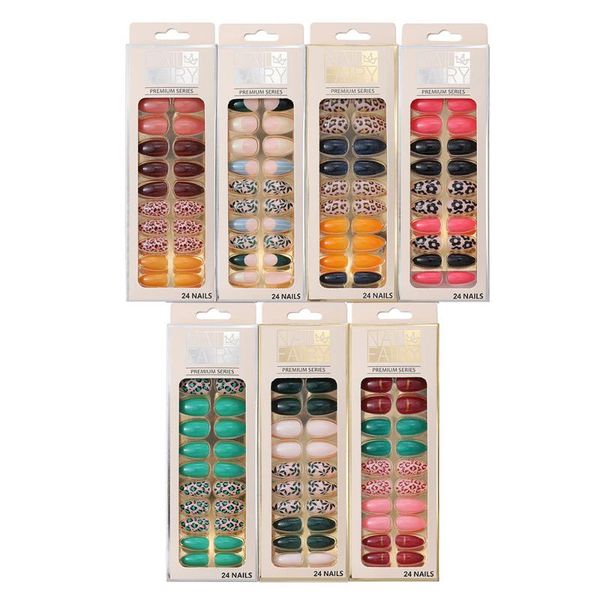 false nails 24 pieces of detachable leopard print water drop fake stilettos coffin french full coverage diy nail tools, Red;gold
false nails 24 pieces of detachable leopard print water drop fake stilettos coffin french full coverage diy nail tools, Red;gold