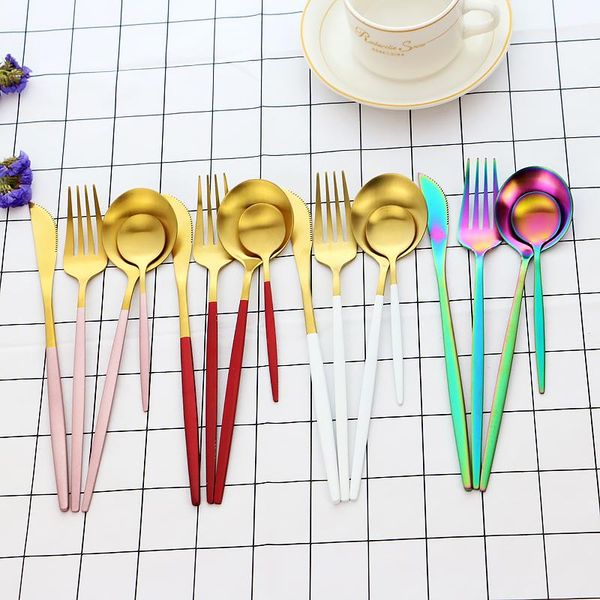 flatware sets 8pcs colorful tableware set stainless steel cutlery knife fork spoon dinnerware western matte kitchen dinner silverware
flatware sets 8pcs colorful tableware set stainless steel cutlery knife fork spoon dinnerware western matte kitchen dinner silverware