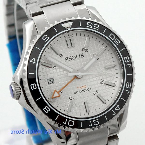bliger 41mm white dial mens autometic date window luminous waterproof sapphire glass mechanical gmt watch, Slivery;brown
bliger 41mm white dial mens autometic date window luminous waterproof sapphire glass mechanical gmt watch, Slivery;brown