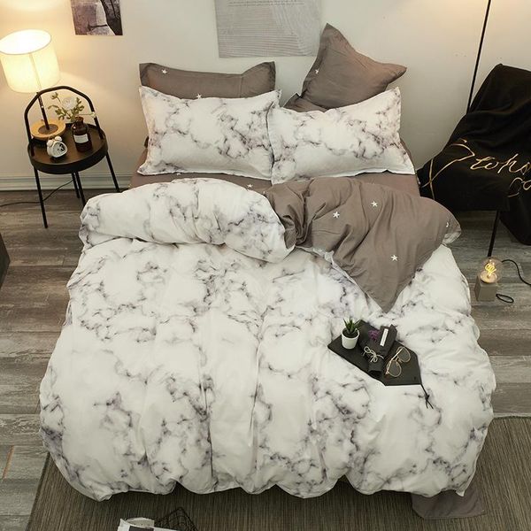 bedding sets white marble pattern for bedroom soft bedspread 3/4pcs double king size bed linen quilt cover
bedding sets white marble pattern for bedroom soft bedspread 3/4pcs double king size bed linen quilt cover
