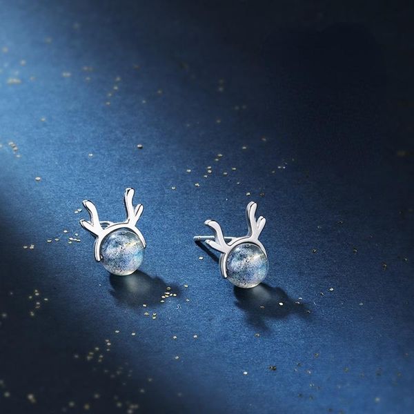 stud original silver color cute deer antlers earring tibetan moonstone for women girl kid christmas friendship gift, Golden;silver
stud original silver color cute deer antlers earring tibetan moonstone for women girl kid christmas friendship gift, Golden;silver