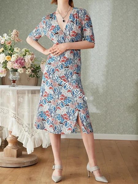 2021 new vestido vero feminino meados de bezerro split floral estampado envoltrio cintura alta com decote em v manga curta vestidos novo hp9, Black;gray
2021 new vestido vero feminino meados de bezerro split floral estampado envoltrio cintura alta com decote em v manga curta vestidos novo hp9, Black;gray