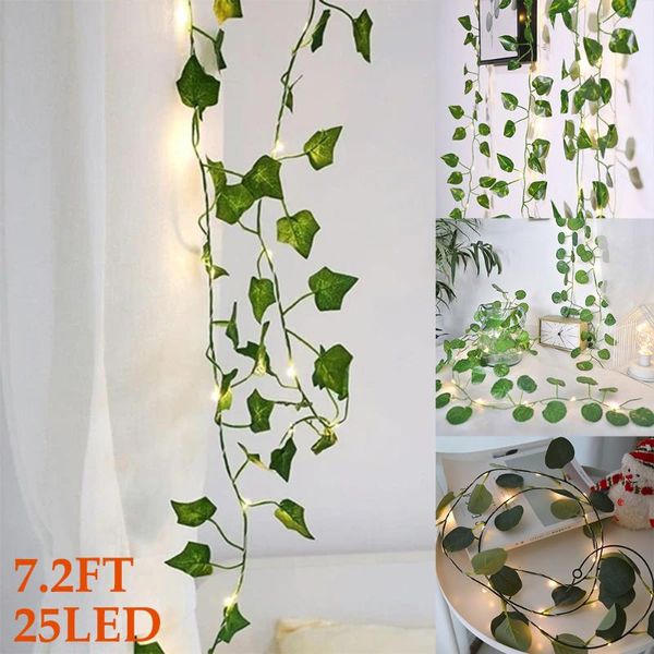 strings 2m 2.2m artificial vine led string lights green leaf garland lamp battery powered fairy for christmas decor
strings 2m 2.2m artificial vine led string lights green leaf garland lamp battery powered fairy for christmas decor