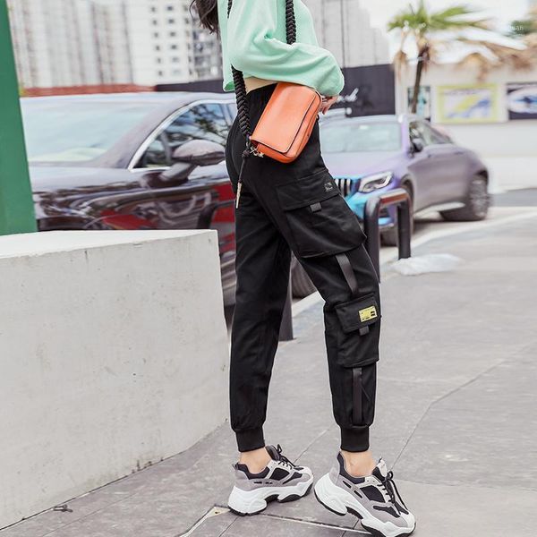 women's pants & capris overalls spring and autumn casual loose, Black;white
women's pants & capris overalls spring and autumn casual loose, Black;white