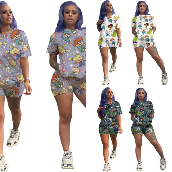 summer tracksuit designers clothes sportswear sweatpants girls sport suits womens two piece sets shirts sports shorts new h28o8mc, White