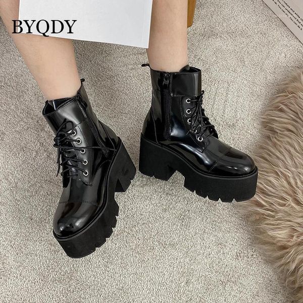 boots byqdy high heels woman ankle gothic round head platform ladies shoes rubber sole buckle black leather pu party booties1
boots byqdy high heels woman ankle gothic round head platform ladies shoes rubber sole buckle black leather pu party booties1