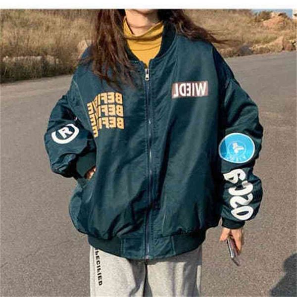 women's jackets novo feminino solto vibe design manguito cordão engrossado outono e inverno uniforme de beisebol versão coreana do casa, Black;brown
women's jackets novo feminino solto vibe design manguito cordão engrossado outono e inverno uniforme de beisebol versão coreana do casa, Black;brown