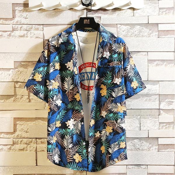 print brand nice summer men beach shirt fashion short sleeve floral loose casual shirts plus asian size -5xl 5xl hawaiian1, White;black 
print brand nice summer men beach shirt fashion short sleeve floral loose casual shirts plus asian size -5xl 5xl hawaiian1, White;black