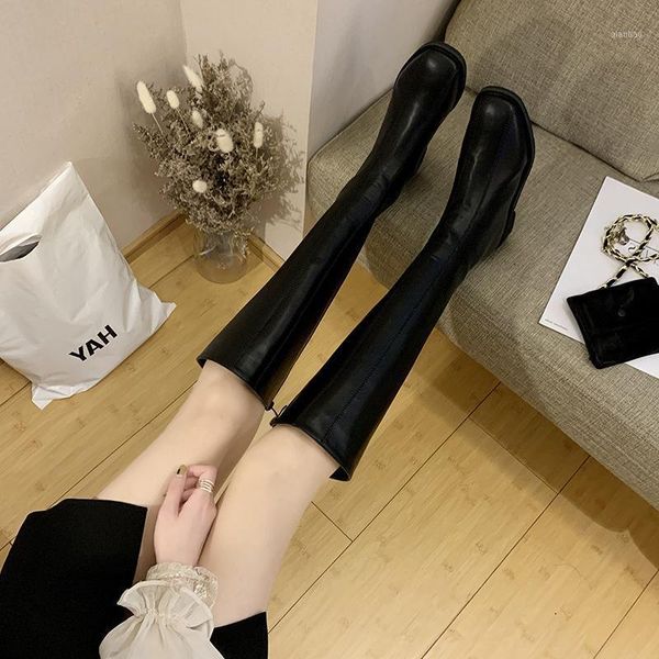 boots version of south korean same length children's 20 knee flat heel square head side zipper plush1, Black
boots version of south korean same length children's 20 knee flat heel square head side zipper plush1, Black