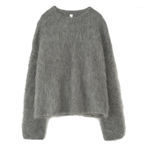jing. tote, sweden. me alpaca wool thickened plush loose oversized pullover for women women's sweaters, White;black
jing. tote, sweden. me alpaca wool thickened plush loose oversized pullover for women women's sweaters, White;black