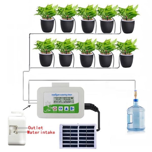 solar intelligent automatic watering timer waterproof watering device regularly irrigating flowers plant controller
solar intelligent automatic watering timer waterproof watering device regularly irrigating flowers plant controller