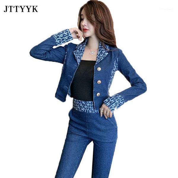 women's tracksuits 2021 spring autumn set women retro blue denim coat dashion streetwear suit single breasted jacket+ pants two-piece, Gray
women's tracksuits 2021 spring autumn set women retro blue denim coat dashion streetwear suit single breasted jacket+ pants two-piece, Gray