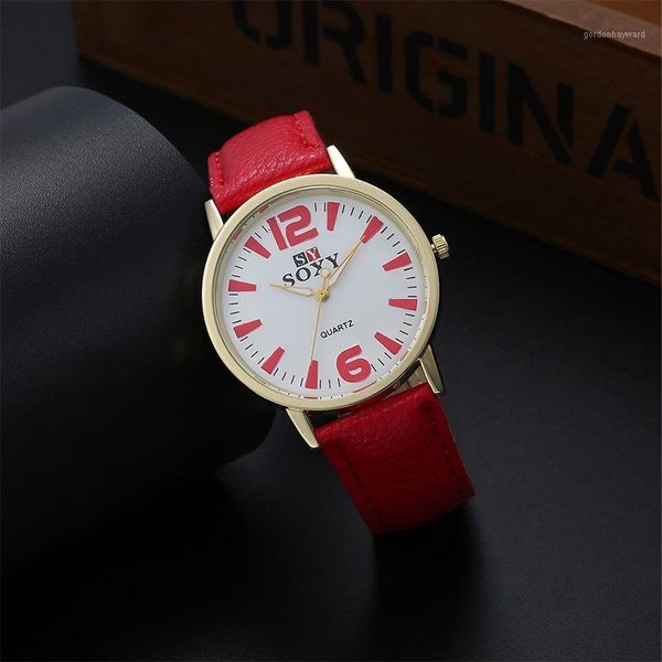 wristwatches woman watch fashion romantic quartz clock colorful strap casual leat her ladies dress watches, Slivery;brown