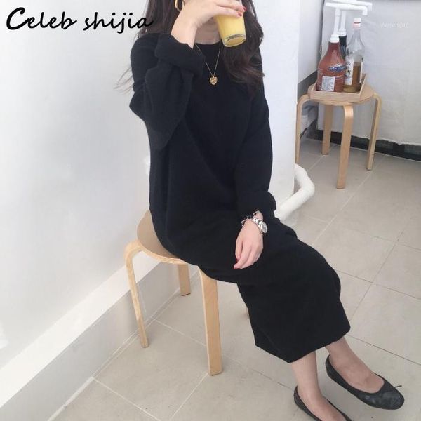 casual dresses shijia khaki wool long dress woman autumn winter soft warm knit vestido female korean fashion full-sleeve elegant knitwear, Black;gray
casual dresses shijia khaki wool long dress woman autumn winter soft warm knit vestido female korean fashion full-sleeve elegant knitwear, Black;gray