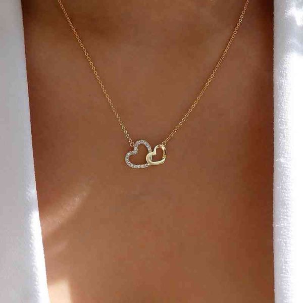 exquisite zircon heart women's necklace simple romantic crystal pendant gold silver color clavicle chain wedding jewelry
exquisite zircon heart women's necklace simple romantic crystal pendant gold silver color clavicle chain wedding jewelry