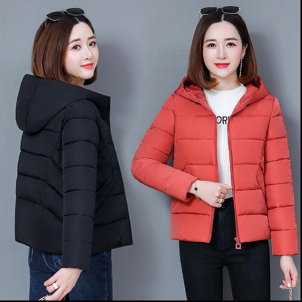 2021 autumn winter women cotton padded short hooded jacket slim warm womens coat solid casual loose female outerwear basic, Black
2021 autumn winter women cotton padded short hooded jacket slim warm womens coat solid casual loose female outerwear basic, Black