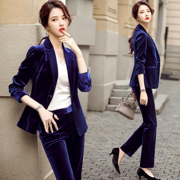 women 2021 autumn winter chic two piece suits velvet blazer and pants office ladies jacket coat trousers suit 4xl plus size a237, White
women 2021 autumn winter chic two piece suits velvet blazer and pants office ladies jacket coat trousers suit 4xl plus size a237, White