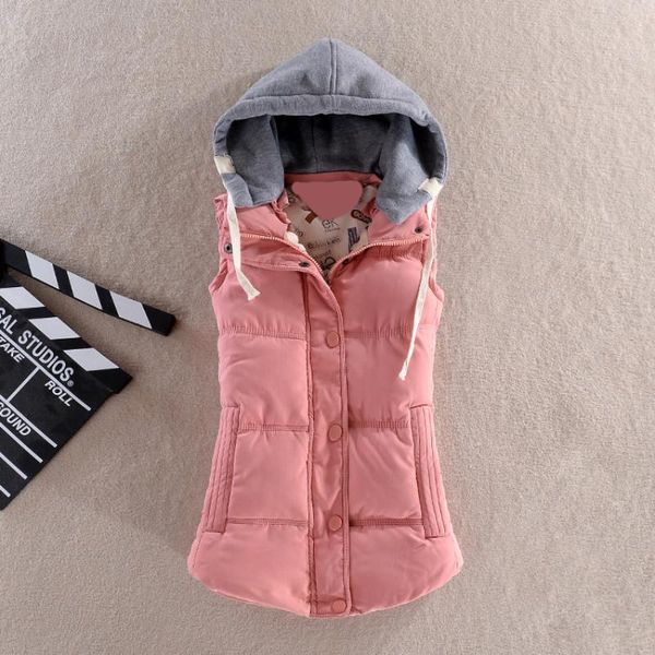women's vests autumn winter woman solid short style vest hooded female cotton padded sleeveless jacket ladies zipper casual coat a212, Black;white
women's vests autumn winter woman solid short style vest hooded female cotton padded sleeveless jacket ladies zipper casual coat a212, Black;white