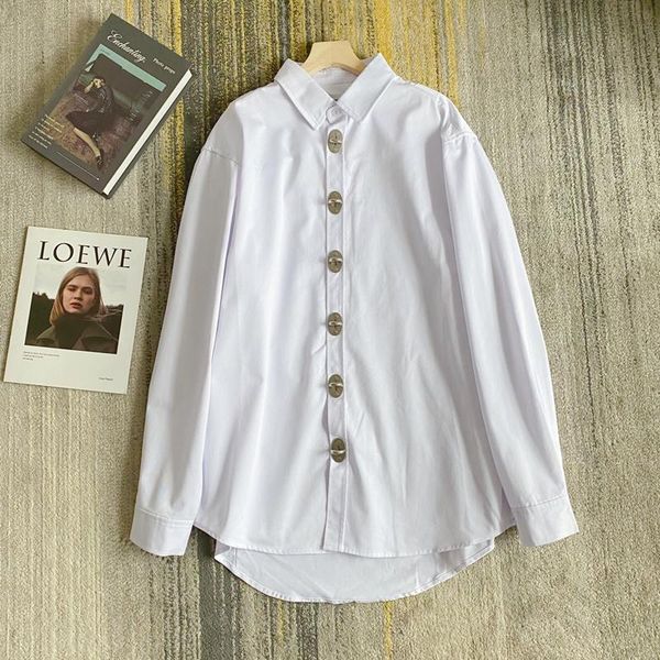 men's polos women's we11done shirts metal buckle white shirt oversize welldone street casual loose, White;black
men's polos women's we11done shirts metal buckle white shirt oversize welldone street casual loose, White;black