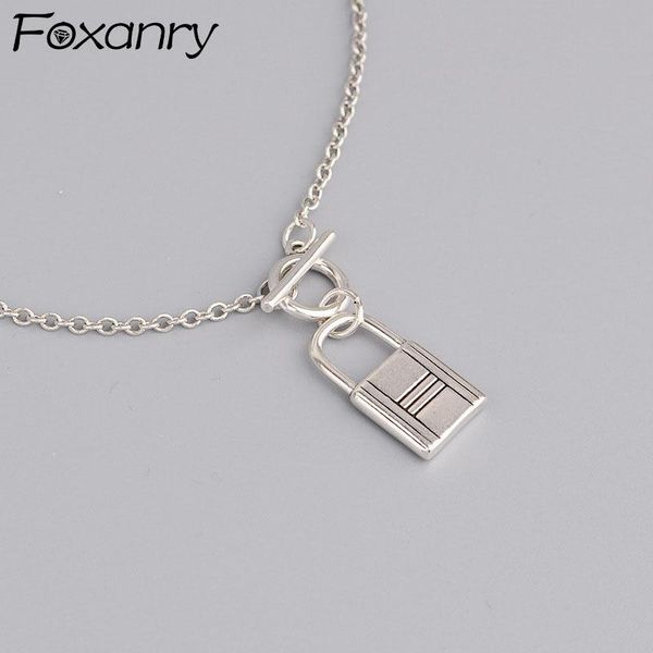 chains foxanry 925 sterling silver necklace couples accessories fashion punk vintage lock pendant ot buckle design party jewelry gifts
chains foxanry 925 sterling silver necklace couples accessories fashion punk vintage lock pendant ot buckle design party jewelry gifts