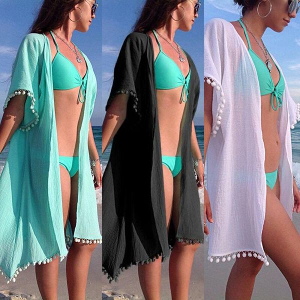 women's summer kimono beach tassel cardigan bikini cover up wrap beachwear long dress sundress
women's summer kimono beach tassel cardigan bikini cover up wrap beachwear long dress sundress