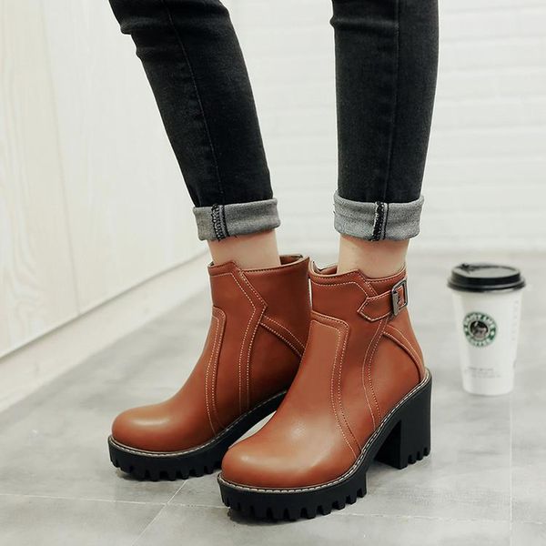 boots big size women shoes for ladies woman winter solid color buckle metal trim, Black
boots big size women shoes for ladies woman winter solid color buckle metal trim, Black