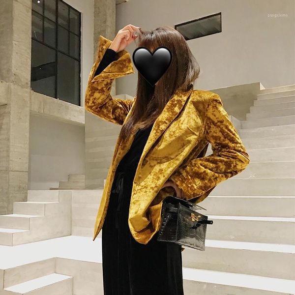women's suits & blazers vintage fall vevelt golden fashion chic women party high street, White;black
women's suits & blazers vintage fall vevelt golden fashion chic women party high street, White;black
