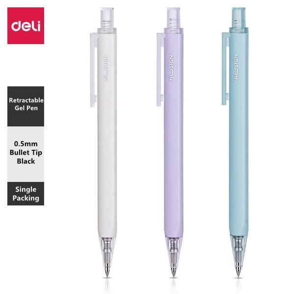deli nusign gel pen retractable 0.5mm fine point black pens high grade smooth writing for office and school supplies stationery
deli nusign gel pen retractable 0.5mm fine point black pens high grade smooth writing for office and school supplies stationery