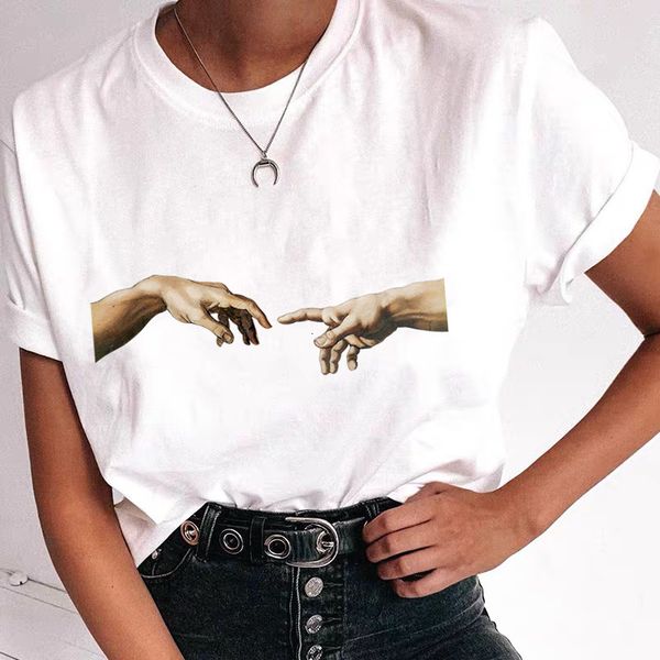 2021 new spring and summer women's short sleeve t-shirt, loose casual crew neck sweater, pure cotton, fashion 21py, White
2021 new spring and summer women's short sleeve t-shirt, loose casual crew neck sweater, pure cotton, fashion 21py, White