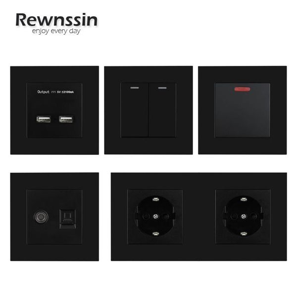 smart home control eu french power socket light switch 1 2 3 4 gang push button lamp rj45 tv wall outlet led black plastic panel
smart home control eu french power socket light switch 1 2 3 4 gang push button lamp rj45 tv wall outlet led black plastic panel
