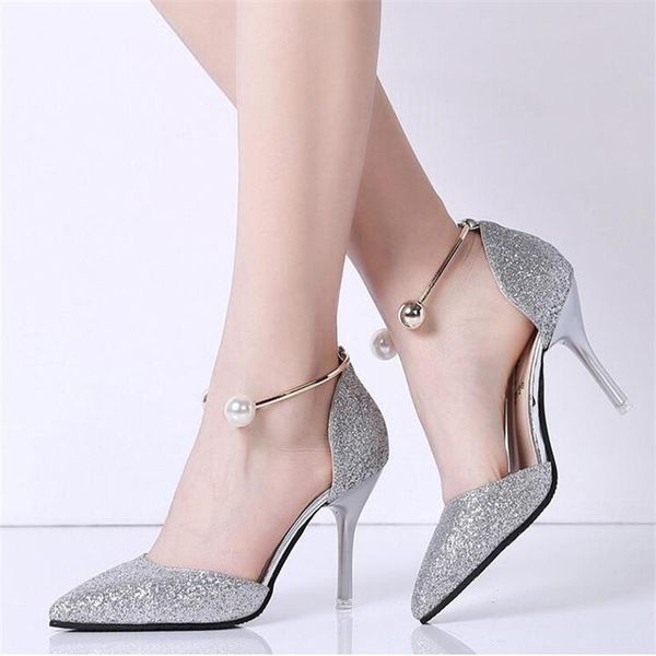 dress shoes elegant ladies shinning glitter gold silver pumps 2021 pointed toe high heels ankle strap wedding party woman, Black
dress shoes elegant ladies shinning glitter gold silver pumps 2021 pointed toe high heels ankle strap wedding party woman, Black