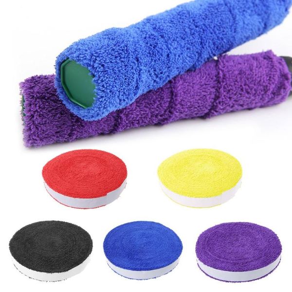 1 reel 10m towel glue grip badminton tennis racket overgrips non-slip sweat band grip tape, Yellow;black 
1 reel 10m towel glue grip badminton tennis racket overgrips non-slip sweat band grip tape, Yellow;black