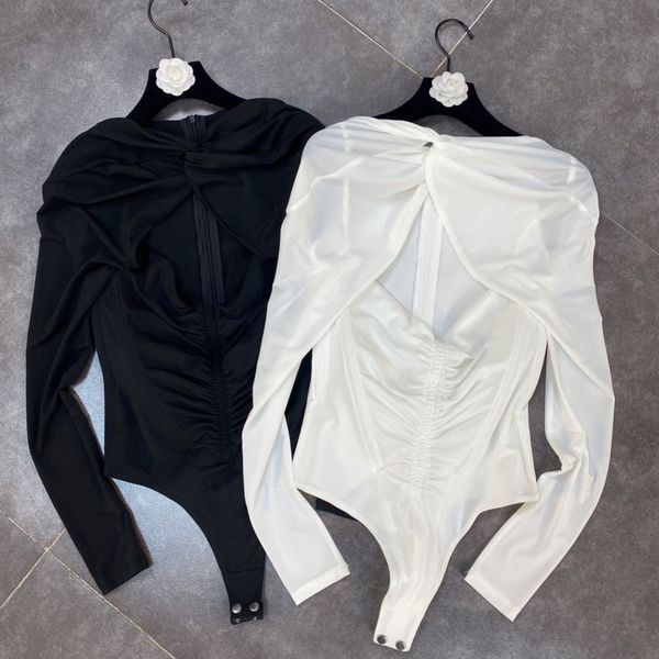 2021 spring fresh arrivals solid color long sleeve slash neck hollow button out bodysuit yg7o, Black
2021 spring fresh arrivals solid color long sleeve slash neck hollow button out bodysuit yg7o, Black
